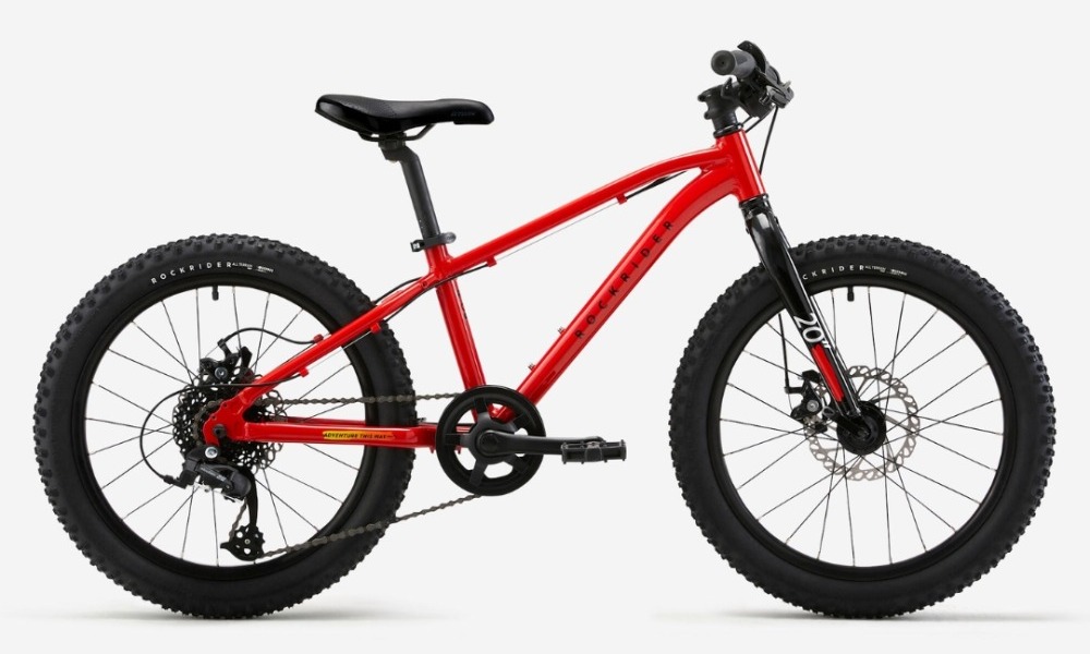 Best 20" kids bikes: The Btwin Rockrider MTB 20 EXPL 900R on a blank background