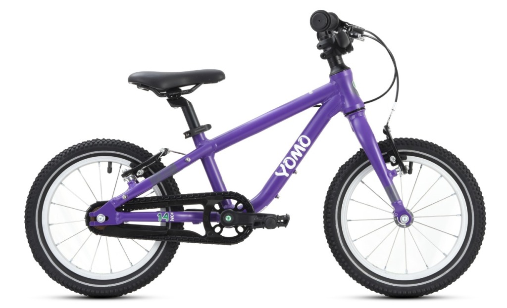 Best 14" kids' bikes: YOMO 14 kids bike in purple