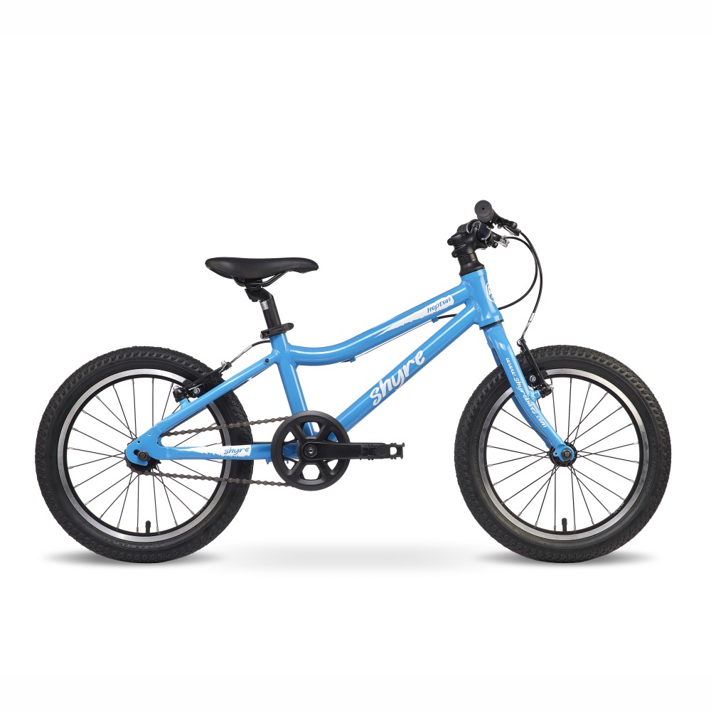 The Shyre Hopton 16 bike seen from the side on a blank background