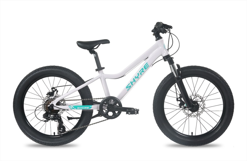 The Shyre Eastie 20 mountain bike seen from the side on a blank background