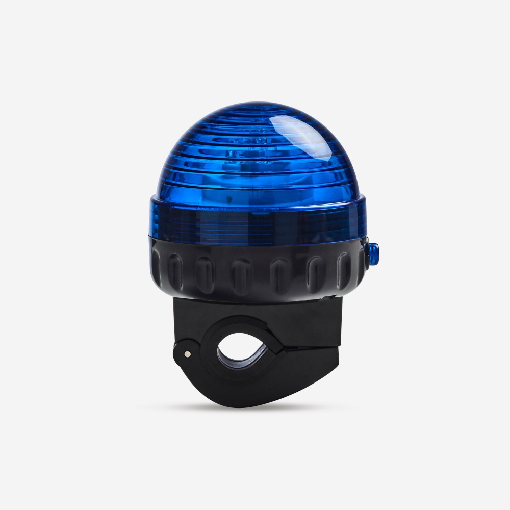 Best bike accessories for kids: A blue plastic siren light