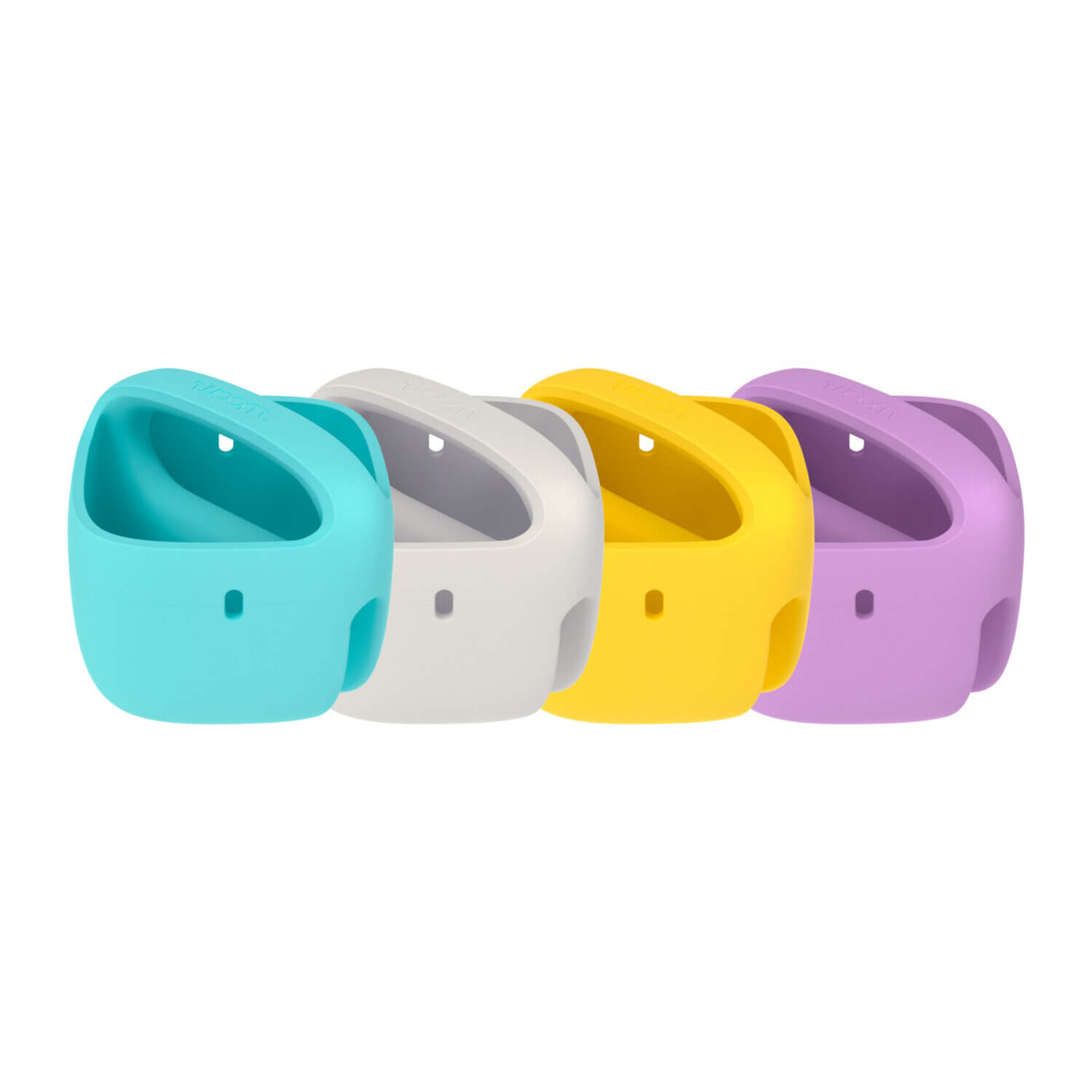 Best bike accessories for kids: A row of brightly coloured plastic bike baskets