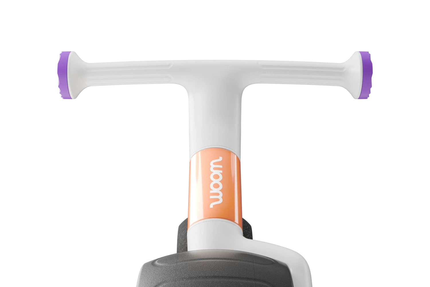 a stock image of the woom wow- close up of the handlebars