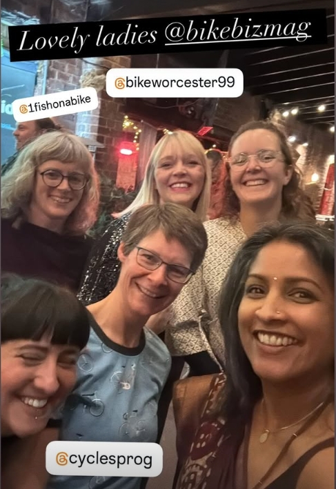 Group of women in the cycling industry at the BikeBiz Awards 2025