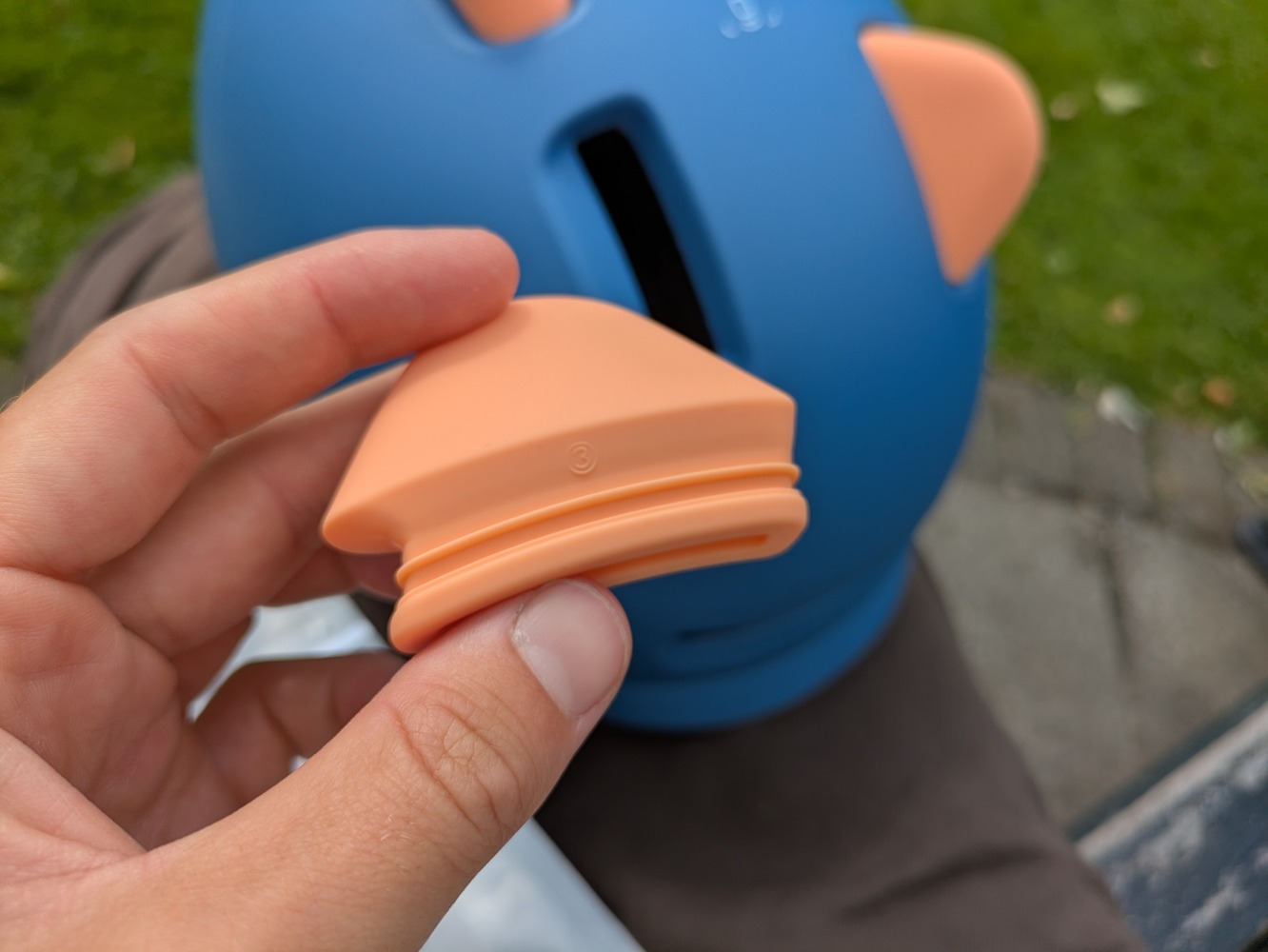 close up of the SPARKY helmet inserts